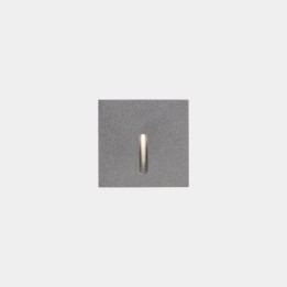 Lámpara Empotrable de pared IP66 Bat Square Lineal LED 3 3000K ON-OFF Gris 10lm Leds C4 05-E112-34-CL
