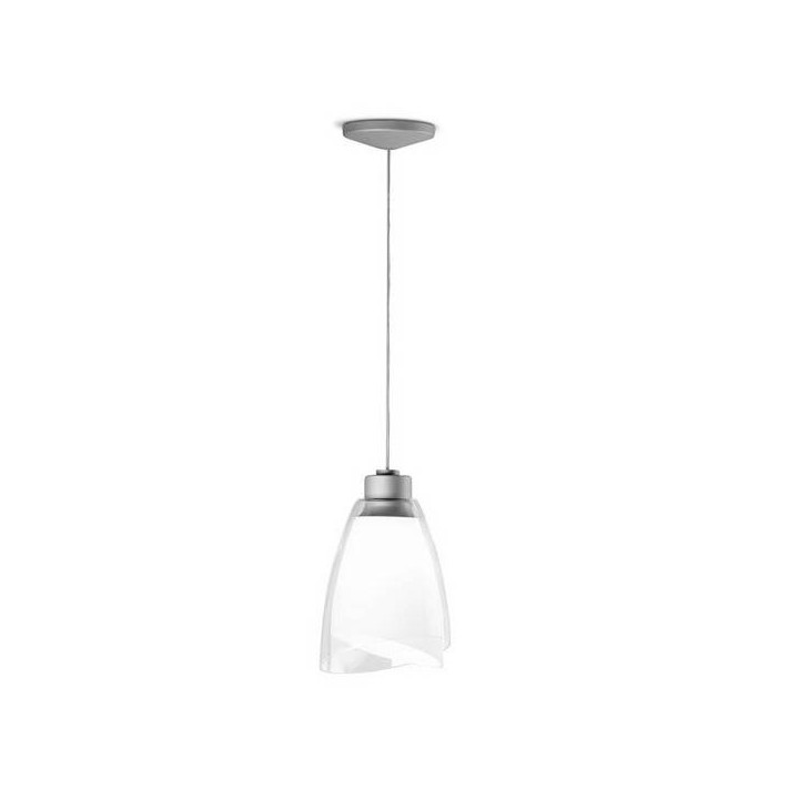 Lampara COLGANTE TWINS 1 x E27 MAX.100W  GRIS Leds C4