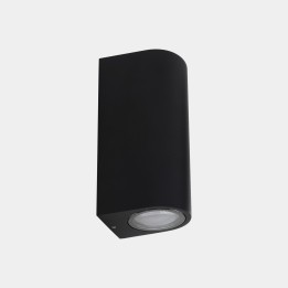 Aplique IP66 Eko Double Emission GU10 8 Negro Leds C4 05-E159-60-37