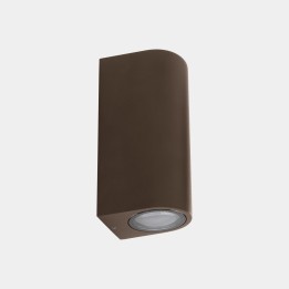 Aplique IP66 Eko Double Emission GU10 8 Marrón Leds C4 05-E159-J6-37