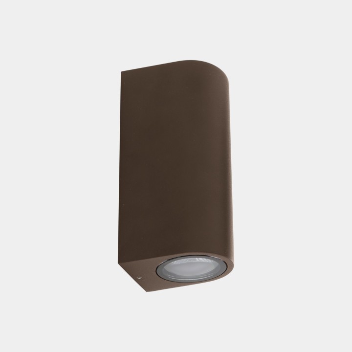 Aplique IP66 Eko Double Emission GU10 8 Marrón Leds C4 05-E159-J6-37
