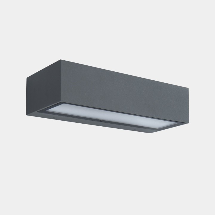 Aplique IP65 Nemesis Slim LED 8.8 SW 2700-3200-4000K ON-OFF Gris 830lm Leds C4 05-E162-34-EH