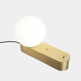 Lámpara de Sobremesa Perlina LED 8.8 SW 2700-3000-4000K TOUCH DIMMING Oro mate 355lm Leds C4 10-A078-DN-DN