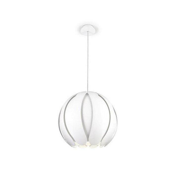 Lampara COLGANTE ANGIE 1 x E27 MAX 100W  BLANCO MATE TRANS Leds C4