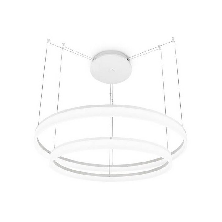 Lampara COLGANTE CIRC 1134 x LED REFOND 67W  BLANCO MATE Leds C4