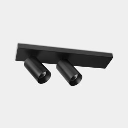 Proyector Atom Surface Double 52 26 2700K CRI 90 43º DALI2/PUSH Negro 2530lm Leds C4 15-A189-60-DS
