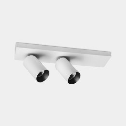 Proyector Atom Surface Double 52 Zoom 27.7 2700K CRI 90 45º DALI2/PUSH Blanco 2206lm Leds C4 15-A190-14-DS