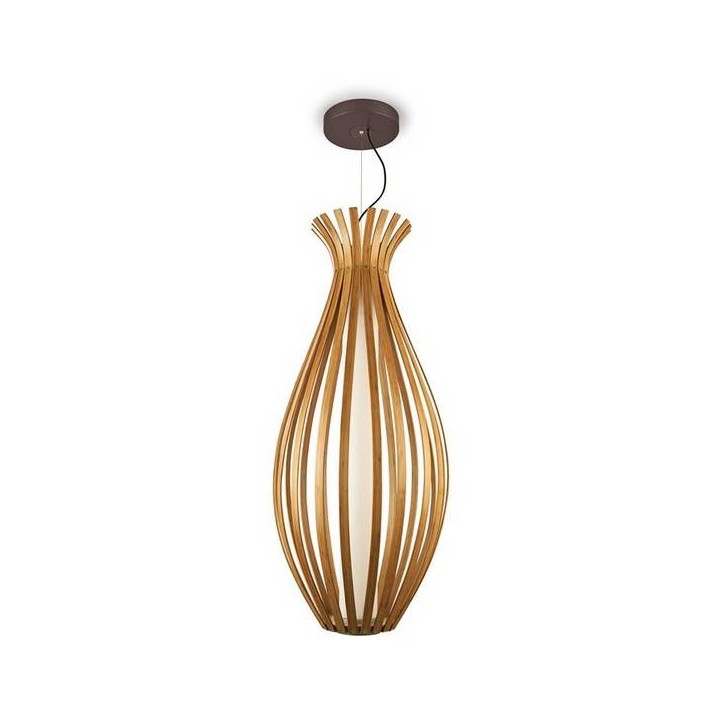 Lampara COLGANTE BAMBOO 330 x LED 22W  OXIDO PINTADO Leds C4