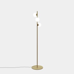Lámpara Pie de salón Perlina LED 22.9 SW 2700-3000-4000K ON-OFF Oro mate 1065lm Leds C4 25-A076-DN-DN
