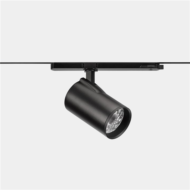 Proyector Strom Track ø55 Zoom 12.5 Blanco cálido - 3000K CRI 90 15.7º ON-OFF Negro texturizado 1044lm Leds C4 35-A175-G7-OS