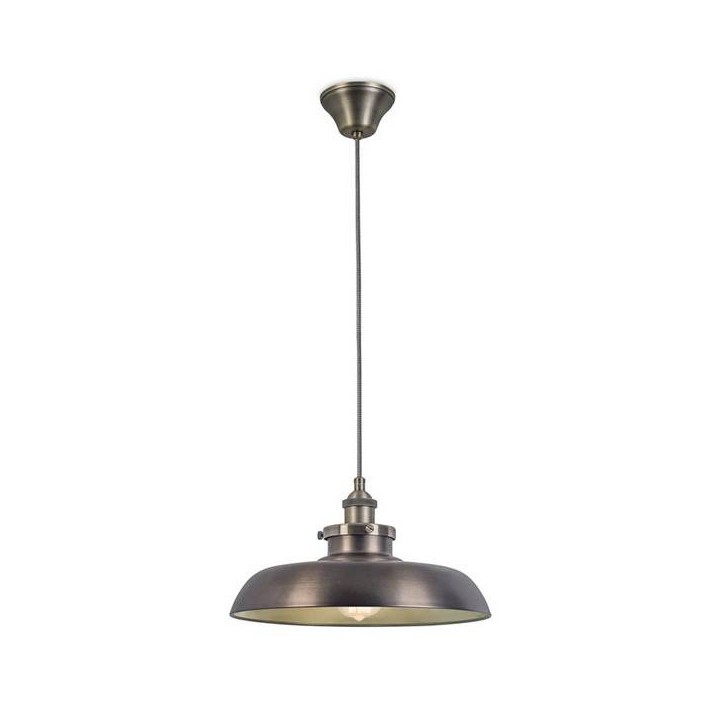 Lampara COLGANTE VINTAGE 1 x E27 MAX 100W  PATINÉ BRONCE Leds C4