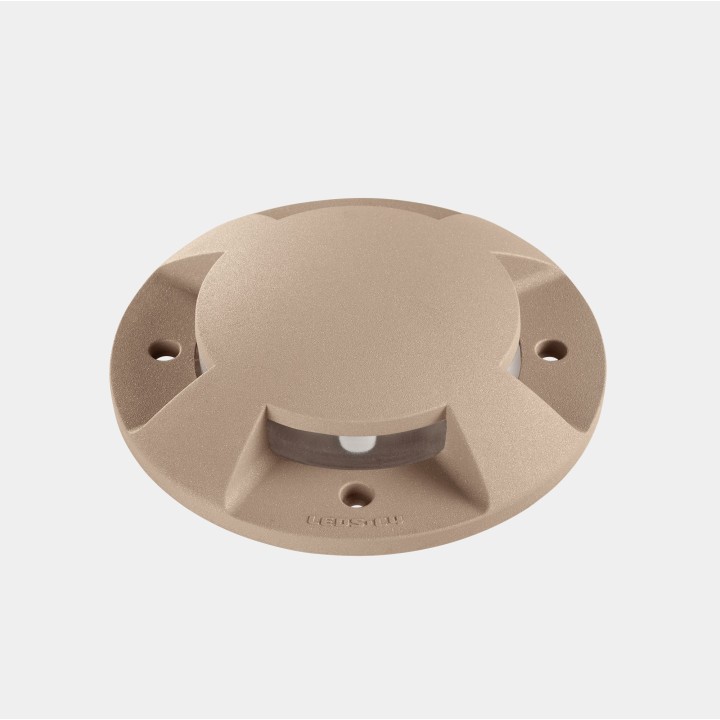 Lámpara Empotrable de suelo IP66-IP67 Xena LED 5.7 Blanco cálido - 2700K ON-OFF Oro 65lm Leds C4 55-E102-DL-CK