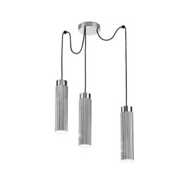Lampara COLGANTE RIGATTO 3 x LED CREE 21,6W  CROMO Leds C4