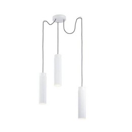 Lampara COLGANTE RIGATTO 3 x LED CREE 21,6W  BLANCO MATE Leds C4