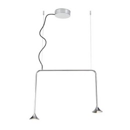 Lampara COLGANTE ALIVE 2 x LED CREE 14W  CROMO Leds C4