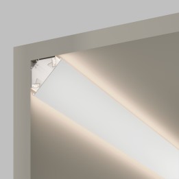 Luminaria Sistema lineal Super Taglio Indirect Double Corner 1m Blanco Leds C4 71-B706-14-00