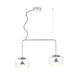 Lampara COLGANTE ALIVE 2 x LED CREE 14W  CROMO Leds C4