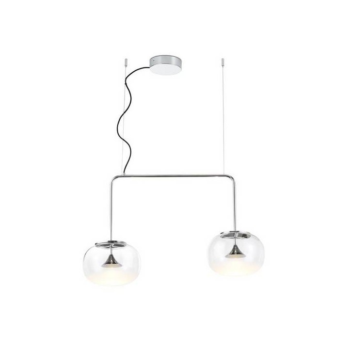 Lampara COLGANTE ALIVE 2 x LED CREE 14W  CROMO Leds C4