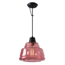 Lampara COLGANTE COLOR 1 x E27 MAX.60W  NEGRO MATE Leds C4