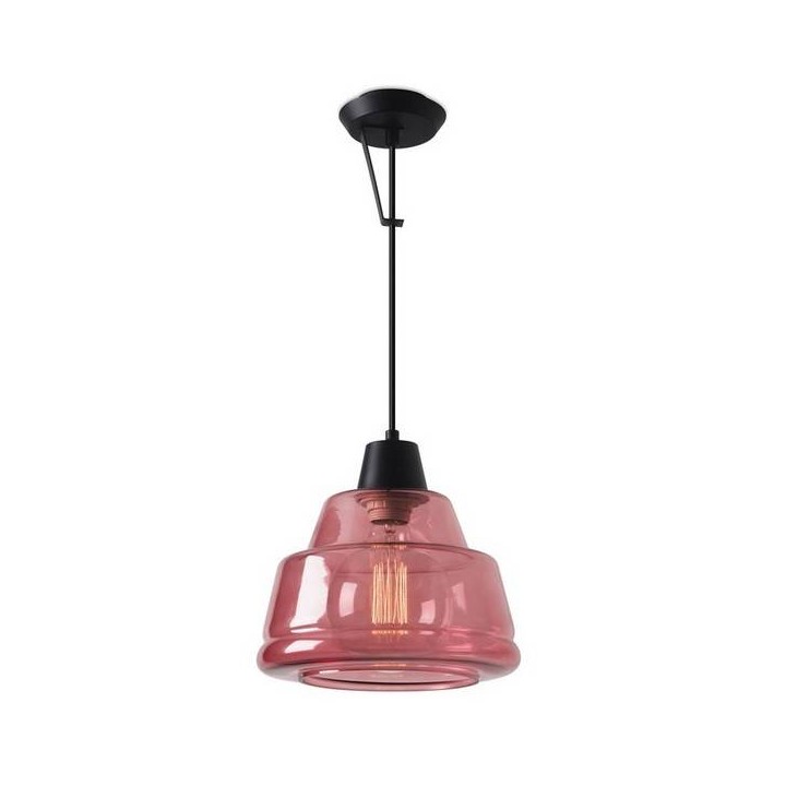 Lampara COLGANTE COLOR 1 x E27 MAX.60W  NEGRO MATE Leds C4