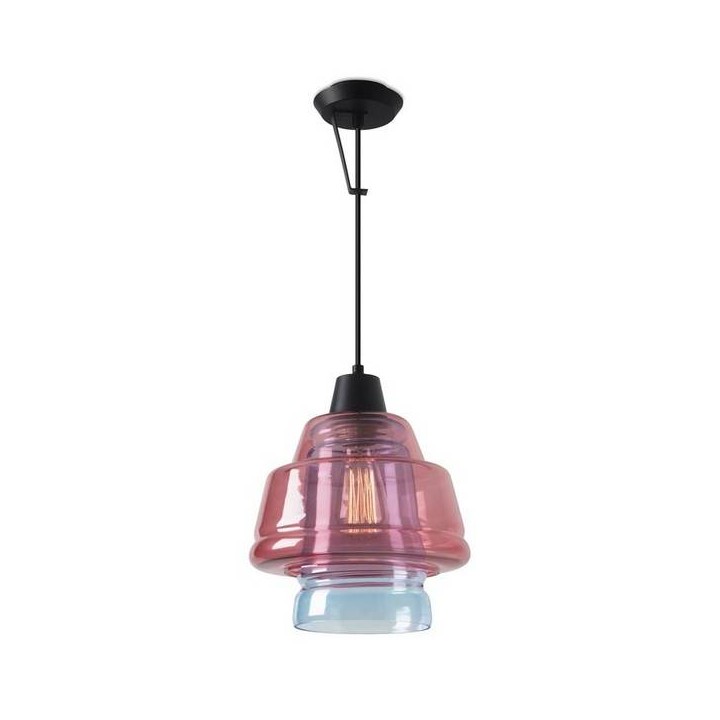 Lampara COLGANTE COLOR 1 x E27 MAX.60W  NEGRO MATE Leds C4