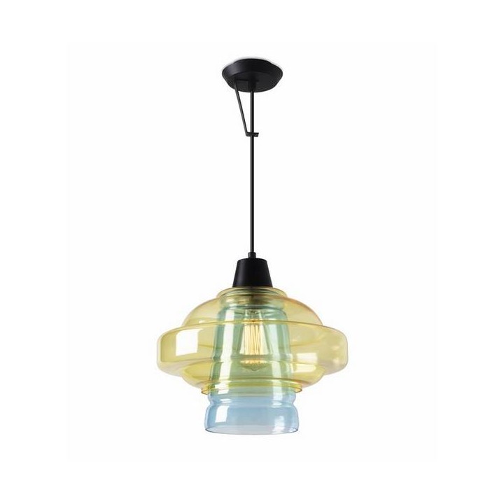 Lampara COLGANTE COLOR 1 x E27 MAX.60W  NEGRO MATE Leds C4