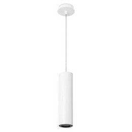 Lampara COLGANTE PIPE 1 x GU10 MAX 50W  BLANCO MATE NEGRO Leds C4