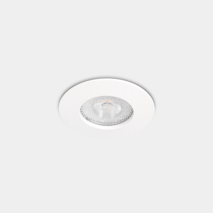 Downlight Lite Flat Fix Ø70 8.5 Blanco cálido - 2700K CRI 90 34º ON-OFF Blanco IP54 651lm Leds C4 90-A201-14-00