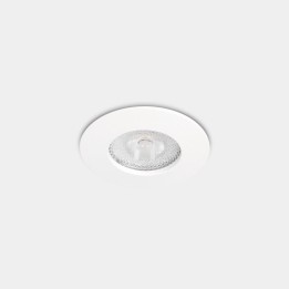 Downlight Lite Flat Fix Ø70 8.5 Blanco cálido - 2700K CRI 90 34º PHASE CUT Blanco IP54 651lm Leds C4 90-A201-14-TS