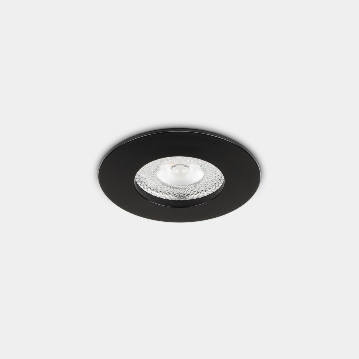 Downlight Lite Flat Fix Ø70 8.5 Blanco cálido - 2700K CRI 90 34º ON-OFF Negro IP54 651lm Leds C4 90-A201-60-00
