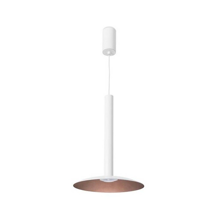 Lampara COLGANTE STYLUS 1 x LED SHARP 7.5W  BLANCO MATE BR Leds C4