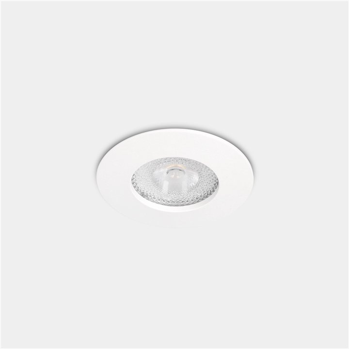 Downlight Lite Flat Fix Ø70 8.5 Blanco cálido - 3000K CRI 90 34º DALI-2/PUSH Blanco IP54 679lm Leds C4 90-A202-14-DS
