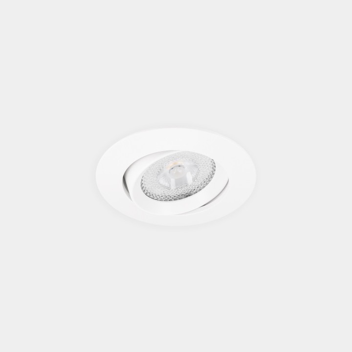 Downlight Lite Flat Adjustable Ø80 13.9 Blanco cálido - 2700K CRI 90 34º DALI-2/PUSH Blanco IP54 954lm Leds C4 90-A210-14-DS