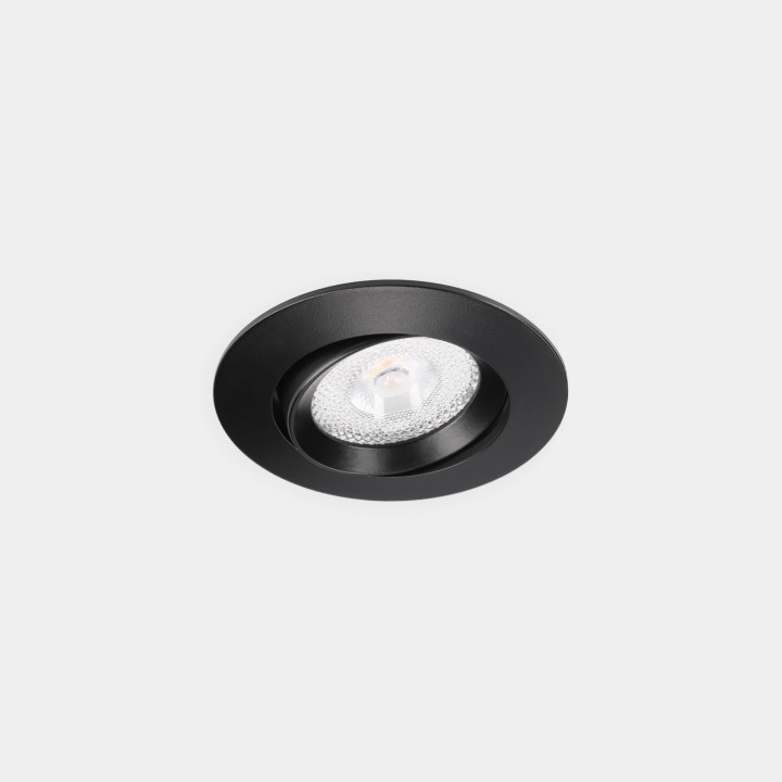 Downlight Lite Flat Adjustable Ø80 13.9 Blanco cálido - 3000K CRI 90 34º ON-OFF Negro IP54 995lm Leds C4 90-A211-60-00