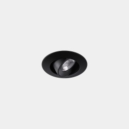 Downlight Play Flat Mini Round Adjustable 4.5 Blanco cálido - 3000K CRI 80 28.7º ON-OFF Negro IP54 338lm Leds C4 AG34-P3W8M2OS60