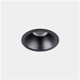 Downlight Play High Visual Comfort Mini Round Fixed 3.5 Blanco cálido - 2700K CRI 80 7.6º ON-OFF Negro IP54 116lm Leds C4 AG36-P