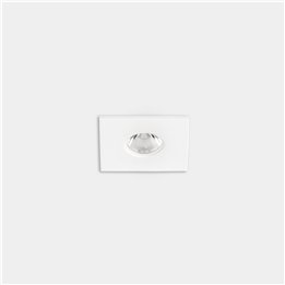 Downlight Play Flat Mini Square Fixed 4.5 Blanco cálido - 3000K CRI 80 28.6º ON-OFF Blanco IP54 349lm Leds C4 AG38-P3W8M2OS14