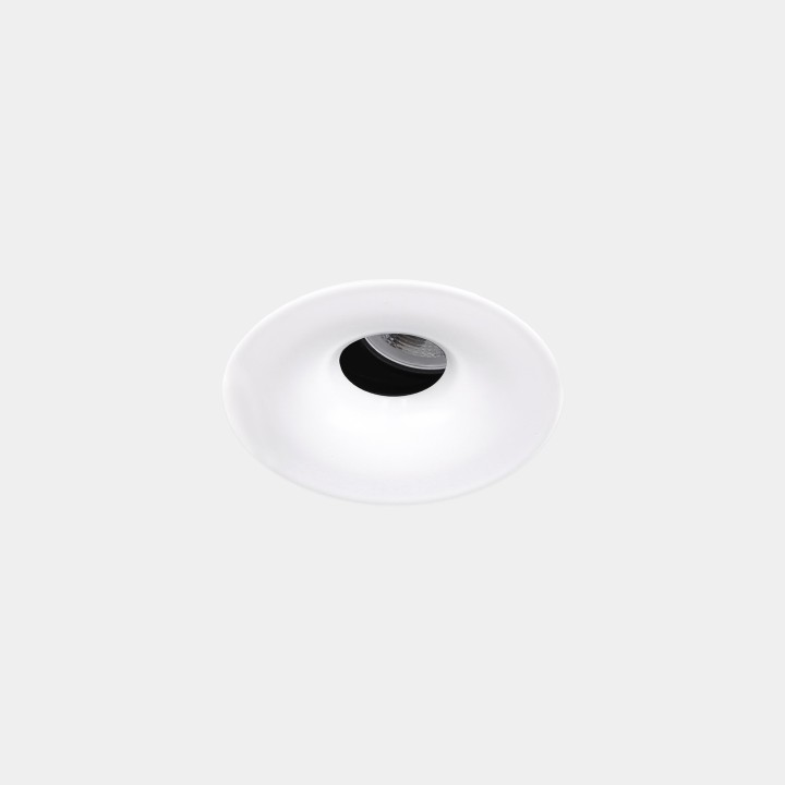 Downlight Play Soft Mini Round Adjustable 4.5 Blanco cálido - 2700K CRI 80 28.1º ON-OFF Blanco IP20 300lm Leds C4 AG64-P3V8M2OS1