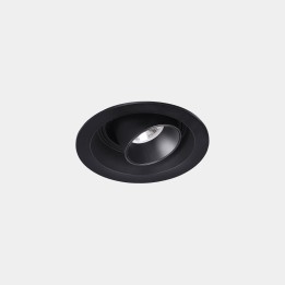 Downlight Play Snoot Mini Round Adjustable 3.5 Blanco cálido - 2700K CRI 80 10.9º ON-OFF Negro IP54 95lm Leds C4 AG65-P2V8S1OS60
