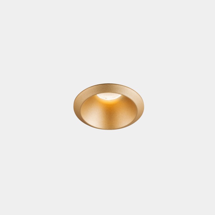 Downlight Play Raw Mini Racy Gold 3.5 Blanco cálido - 2700K CRI 80 6.2º ON-OFF Oro intenso IP54 94lm Leds C4 AG66-P2V8S1OSEP