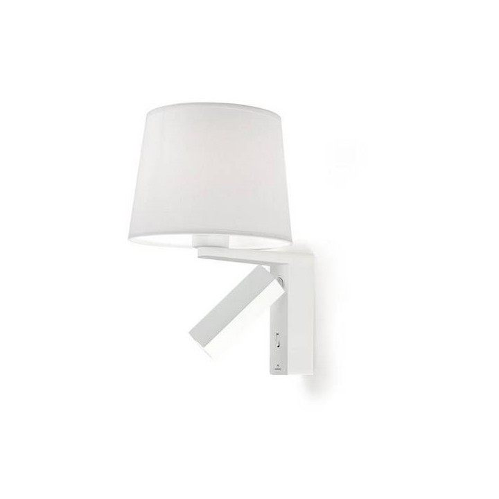 Lampara APLIQUE HALL 1 x E27 MAX 60W ,1 x LED CREE 3W  BLA Leds C4