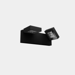 Aplique IP66 Modis Optics Double 430mm LED 40.2 Blanco extra cálido - 2200K DALI-2/PUSH Negro 2124lm Leds C4 AS12-37P8M3DS60
