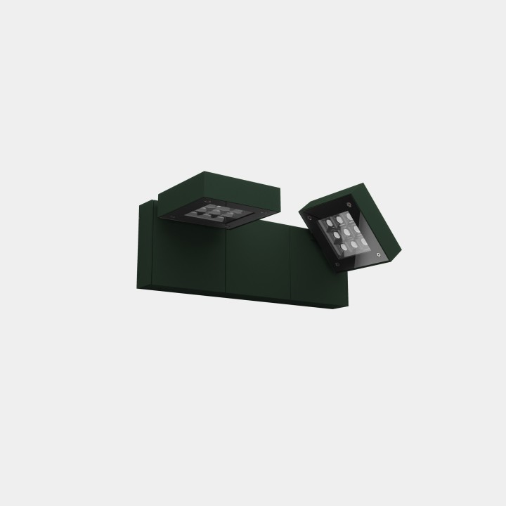Aplique IP66 Modis Optics Double 430mm LED 40.2 Blanco extra cálido - 2200K DALI-2/PUSH Verde abeto 1864lm Leds C4 AS12-37P8S3DS