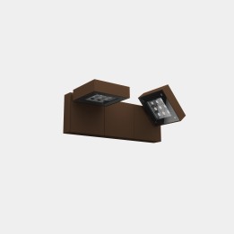 Aplique IP66 Modis Optics Double 430mm LED 40.2 Blanco extra cálido - 2200K CORTE DE FASE Marrón 1864lm Leds C4 AS12-37P8S3XBJ6