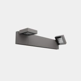 Aplique IP66 Modis Optics Double 800mm LED 40.2 Blanco extra cálido - 2200K ON-OFF Gris 1864lm Leds C4 AS13-37P8S3OU34