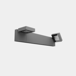 Aplique IP66 Modis Optics Double 800mm LED 40.2 Blanco extra cálido - 2200K CASAMBI Gris urbano 1864lm Leds C4 AS13-37P8S3XBZ5