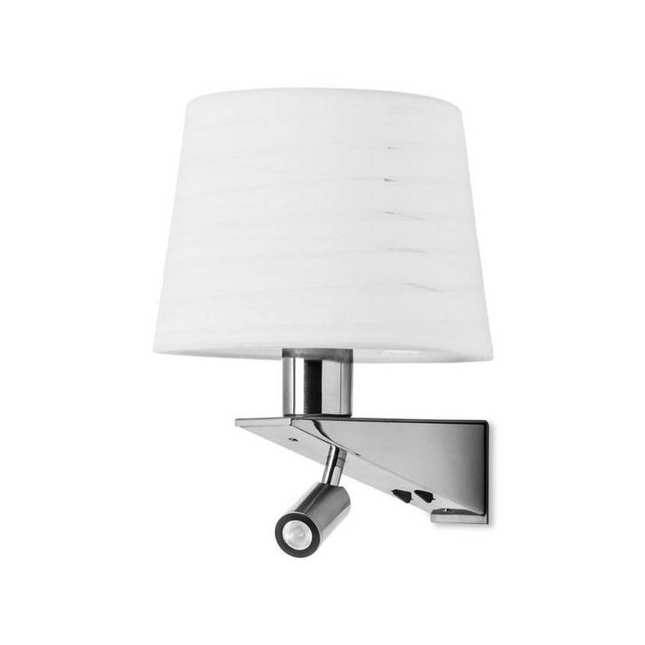 Lampara APLIQUE GLOSS 1 x E27  60W ,1 x LED CREE 1W  NIQUE Leds C4