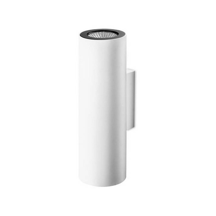 Lampara APLIQUE PIPE 2 x GU10 MAX 50W  BLANCO MATE NEGRO M Leds C4