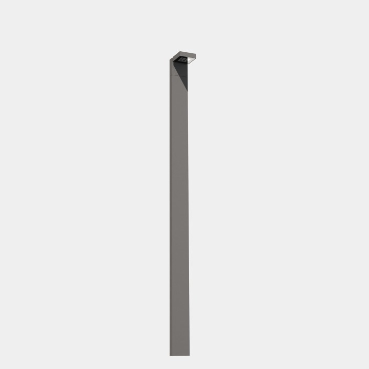 Farola IP66 Modis Optics 2300mm LED 20 Blanco extra cálido - 2200K CORTE DE FASE Gris urbano 932lm Leds C4 AS16-18P8S3XBZ5