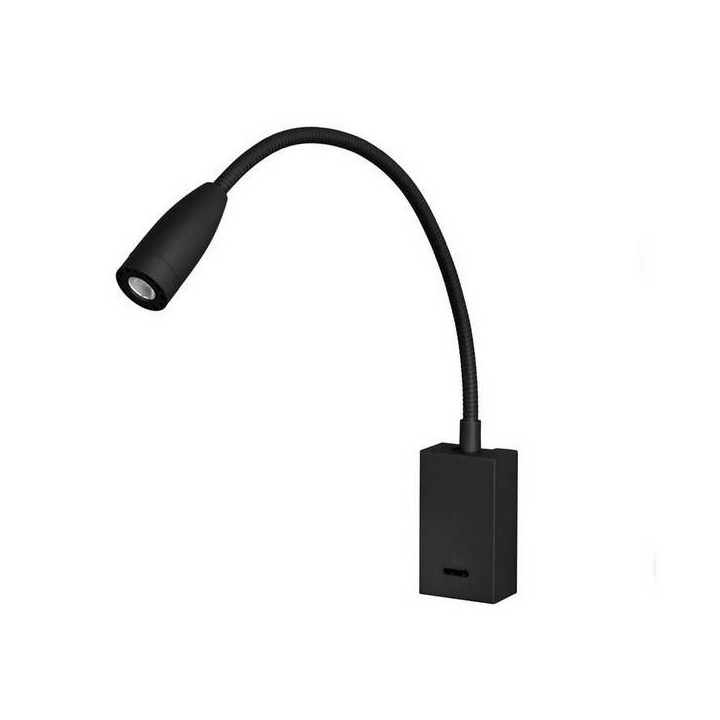 Lampara APLIQUE BED 1 x LED CREE 2,3W  NEGRO Leds C4